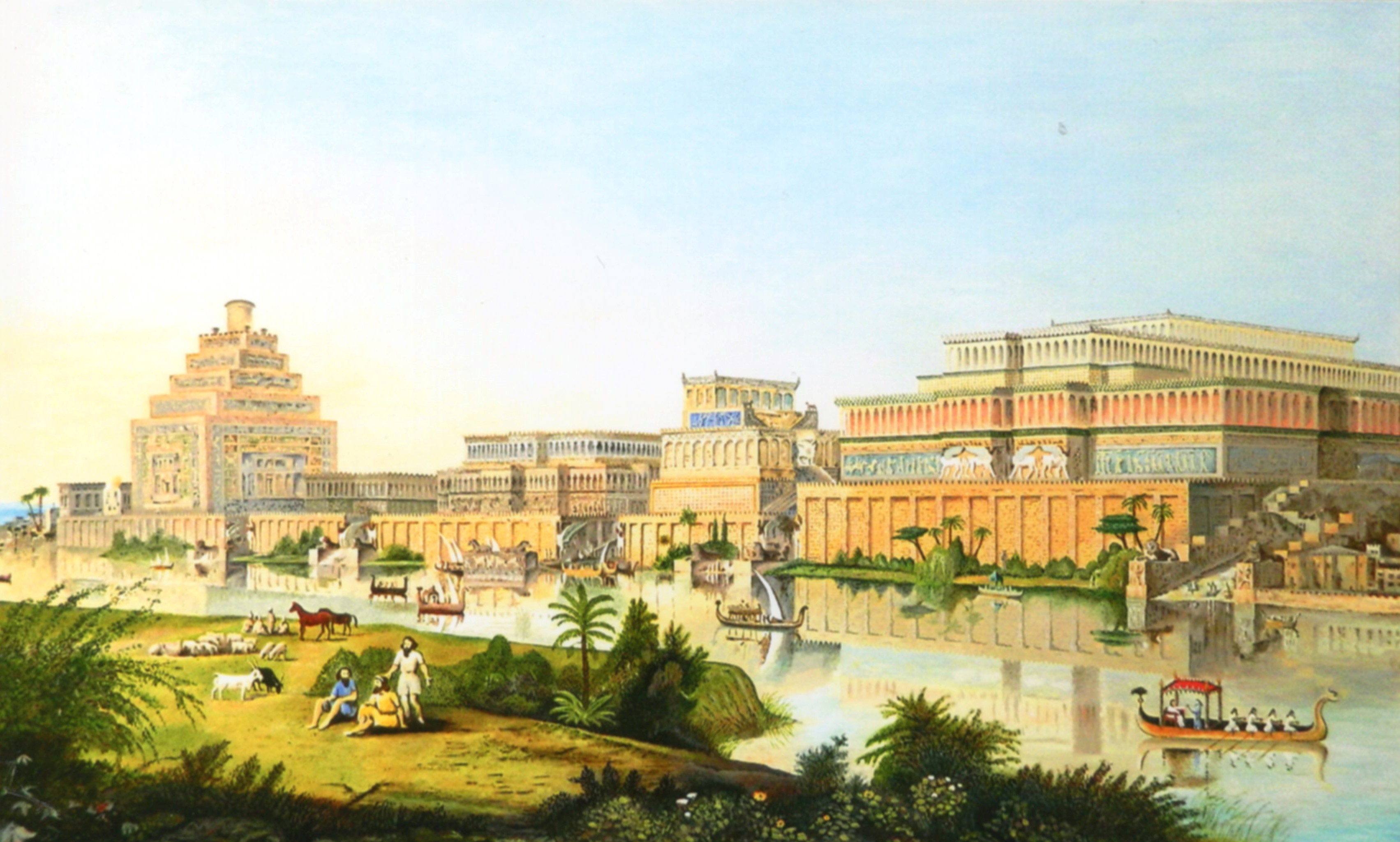 der K&ouml;nigspalast Ninive bei Mosul